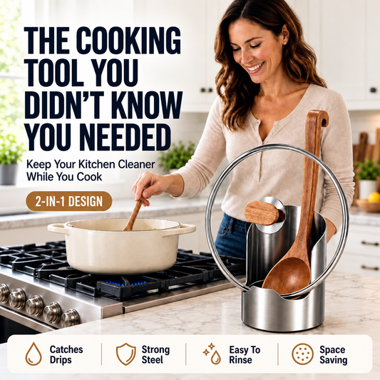 KORAKIO® 🍽️ Premium Stainless Steel Kitchen Counter Organizer