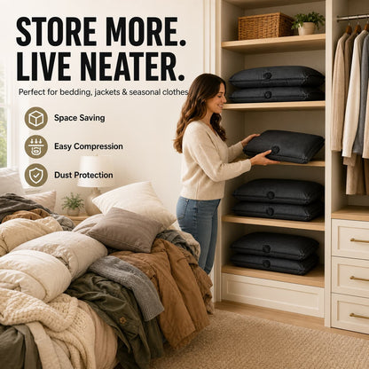 KORAKIO®🏠👕 SpaceSaver Vacuum Compression Storage Bags