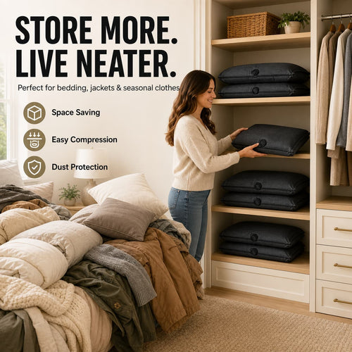 KORAKIO®🏠👕 SpaceSaver Vacuum Compression Storage Bags