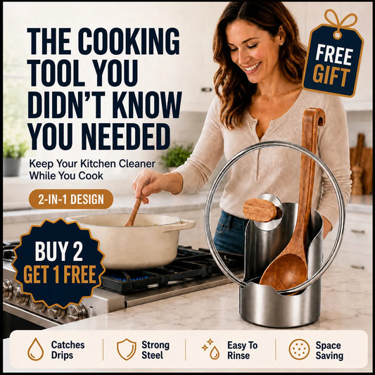 Free Gift 🎁-KORAKIO® 🍽️ Premium Stainless Steel Kitchen Counter Organizer