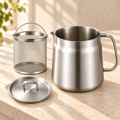 KORAKIO® 304 Stainless Steel Cooking Oil Strainer Pot
