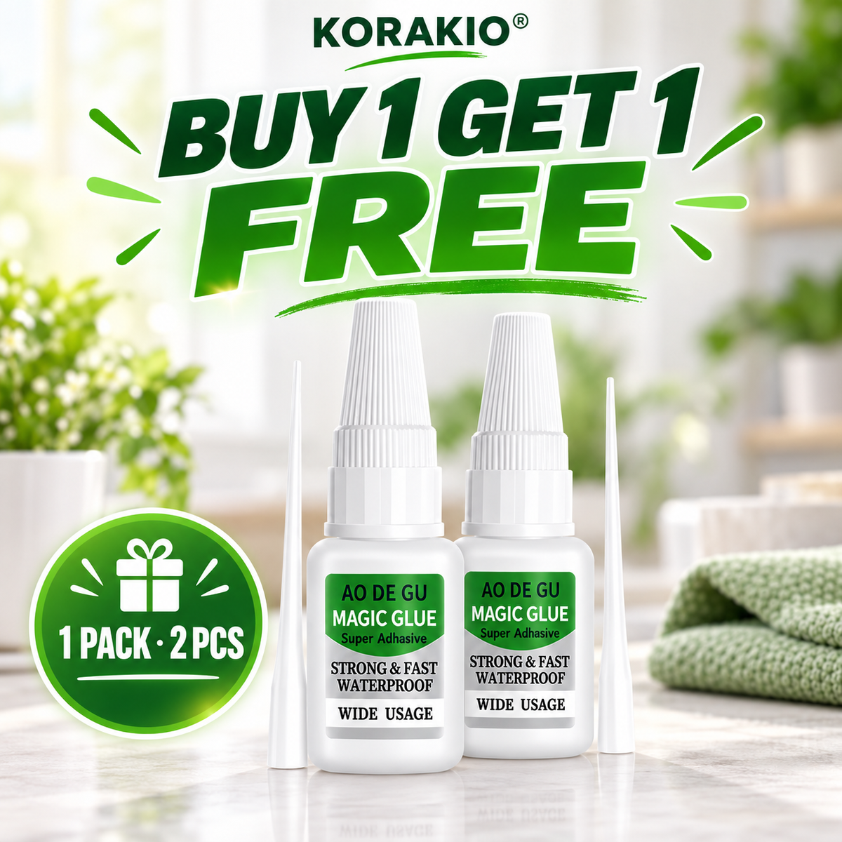 KORAKIO®Powerful Fast-Setting Multi-Surface Repair Glue