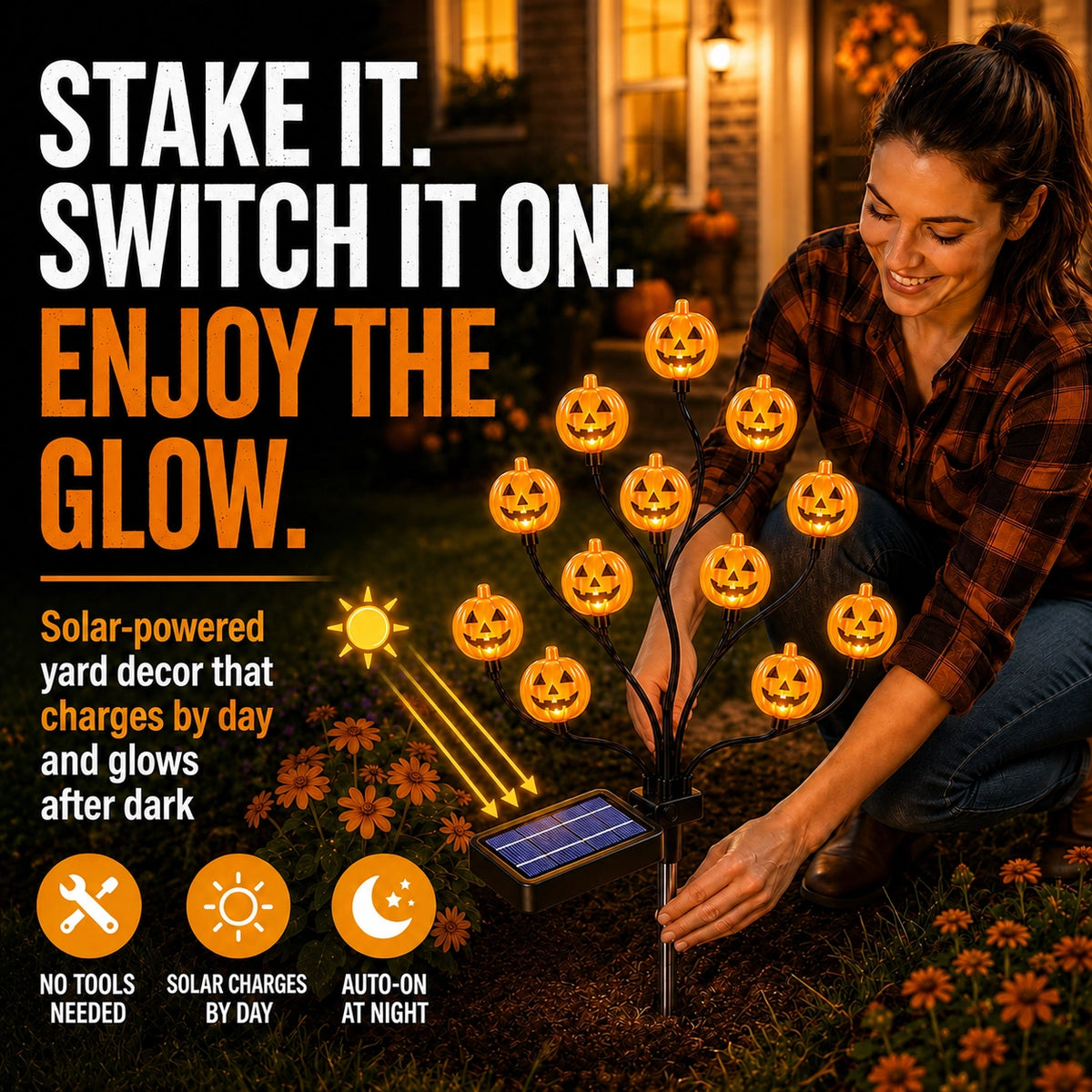 KORAKIO®🎃🌳 Halloween Solar Pumpkin Tree