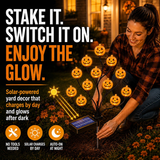 KORAKIO®🎃🌳 Halloween Solar Pumpkin Tree