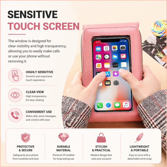 korakio®📱Touch-Screen Crossbody Phone Wallet 🆓
