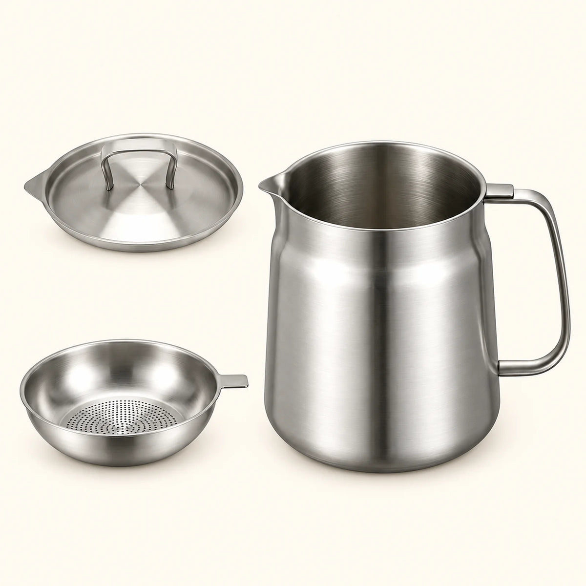 KORAKIO® 304 Stainless Steel Cooking Oil Strainer Pot