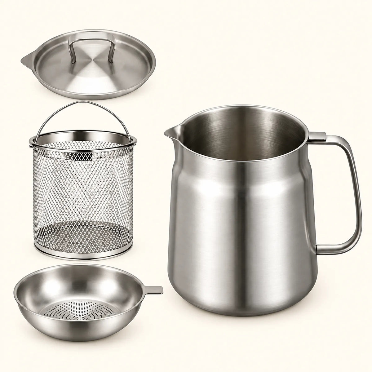 KORAKIO® 304 Stainless Steel Cooking Oil Strainer Pot