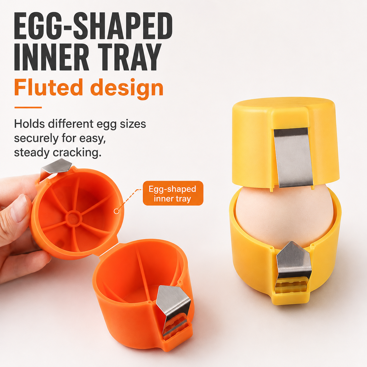 50% OFF Today🔥KORAKIO®🥚 Quick Egg Cracker Tool Crack Eggs In Seconds — No More Mess!