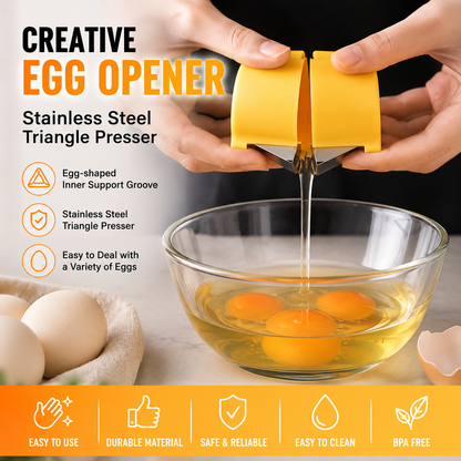 50% OFF Today🔥KORAKIO®🥚 Quick Egg Cracker Tool Crack Eggs In Seconds — No More Mess!