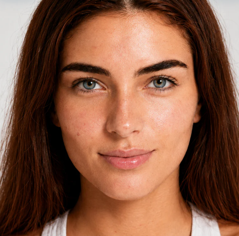 Skin appearance before applying the color correcting primer