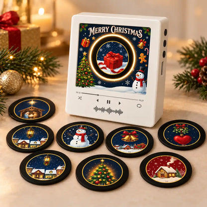 🆙 Magnetic Christmas Music Player with 9 Interchangeable Music Discs