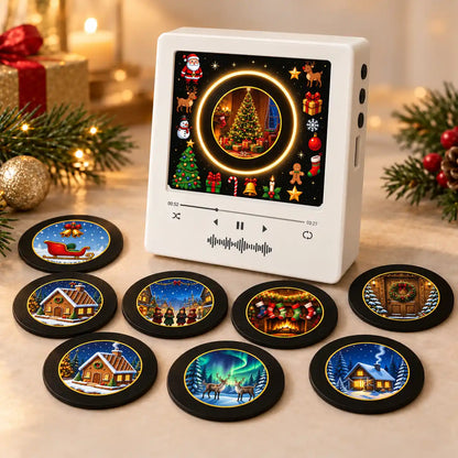 🆙 Magnetic Christmas Music Player with 9 Interchangeable Music Discs