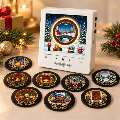 🆙 Magnetic Christmas Music Player with 9 Interchangeable Music Discs
