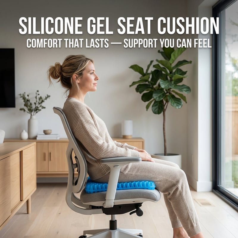 korakio®✨ Ergonomic Silicone Seat Cushion – Relief You Can Feel
