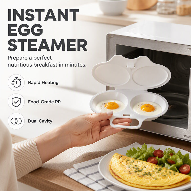KORAKIO® 🥚 Perfect Poached Eggs in Minutes – No Oil, No Mess, Just Microwave