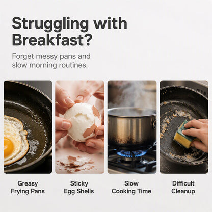 KORAKIO® 🥚 Perfect Poached Eggs in Minutes – No Oil, No Mess, Just Microwave