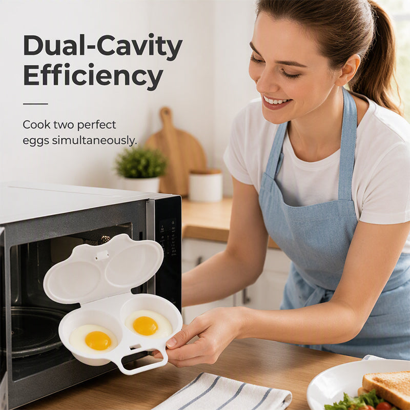 KORAKIO® 🥚 Perfect Poached Eggs in Minutes – No Oil, No Mess, Just Microwave