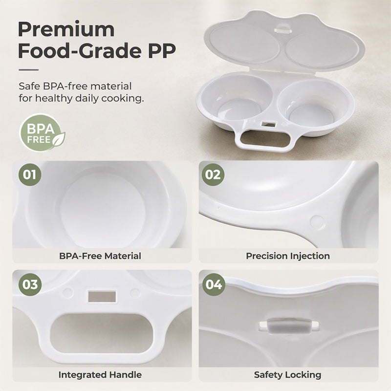 KORAKIO® 🥚 Perfect Poached Eggs in Minutes – No Oil, No Mess, Just Microwave