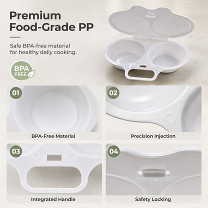 KORAKIO® 🥚 Perfect Poached Eggs in Minutes – No Oil, No Mess, Just Microwave