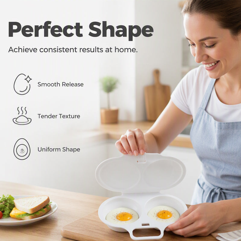 KORAKIO® 🥚 Perfect Poached Eggs in Minutes – No Oil, No Mess, Just Microwave