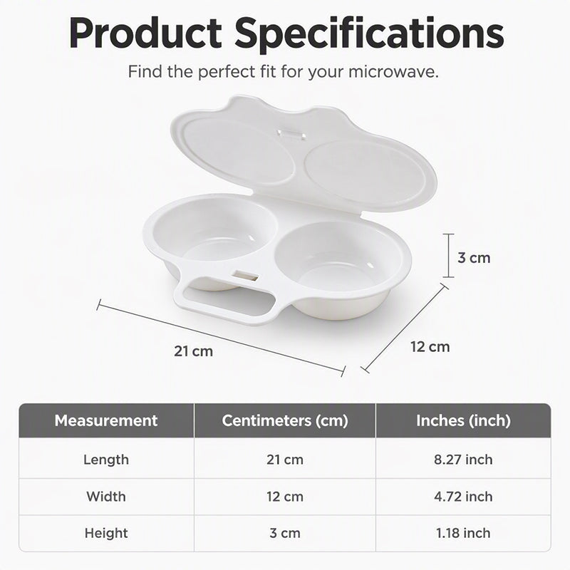 KORAKIO® 🥚 Perfect Poached Eggs in Minutes – No Oil, No Mess, Just Microwave