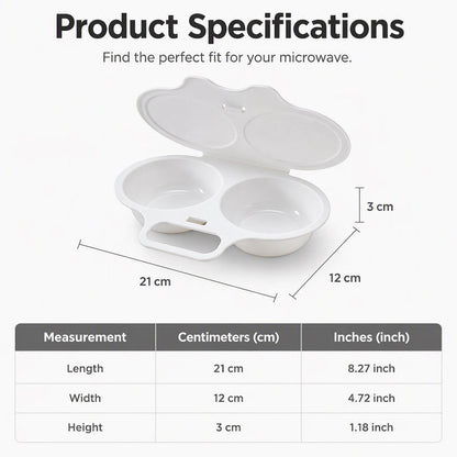 KORAKIO® 🥚 Perfect Poached Eggs in Minutes – No Oil, No Mess, Just Microwave