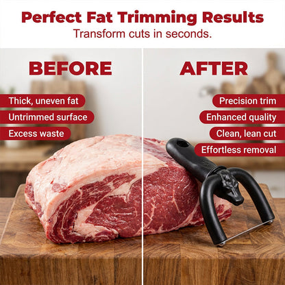 KORAKIO® 🥩 Trim Meat Like A Pro – Handheld Fat Trimmer for Beef, Pork & BBQ Preparation
