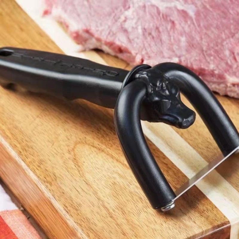 KORAKIO® 🥩 Trim Meat Like A Pro – Handheld Fat Trimmer for Beef, Pork & BBQ Preparation