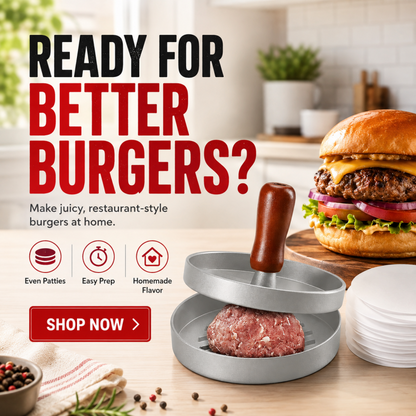 🍔 Perfect Burger Patty Press