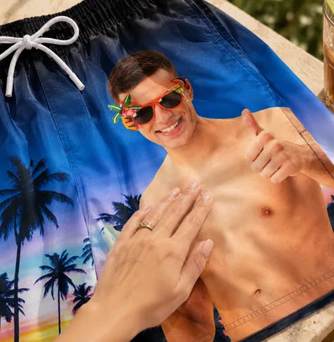 Review swim trunks style and size selection